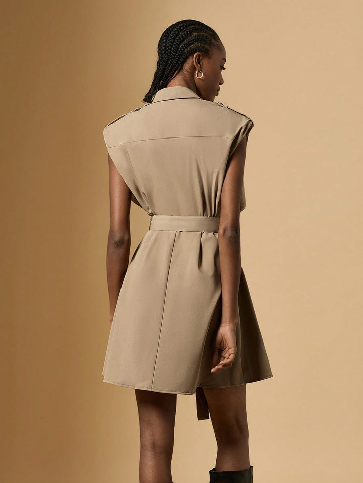 SHEIN rövid ruha, khaki