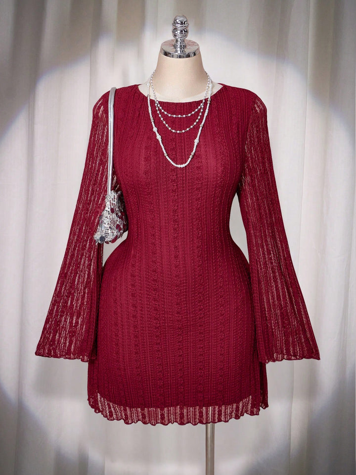SHEIN mini ruha, piros