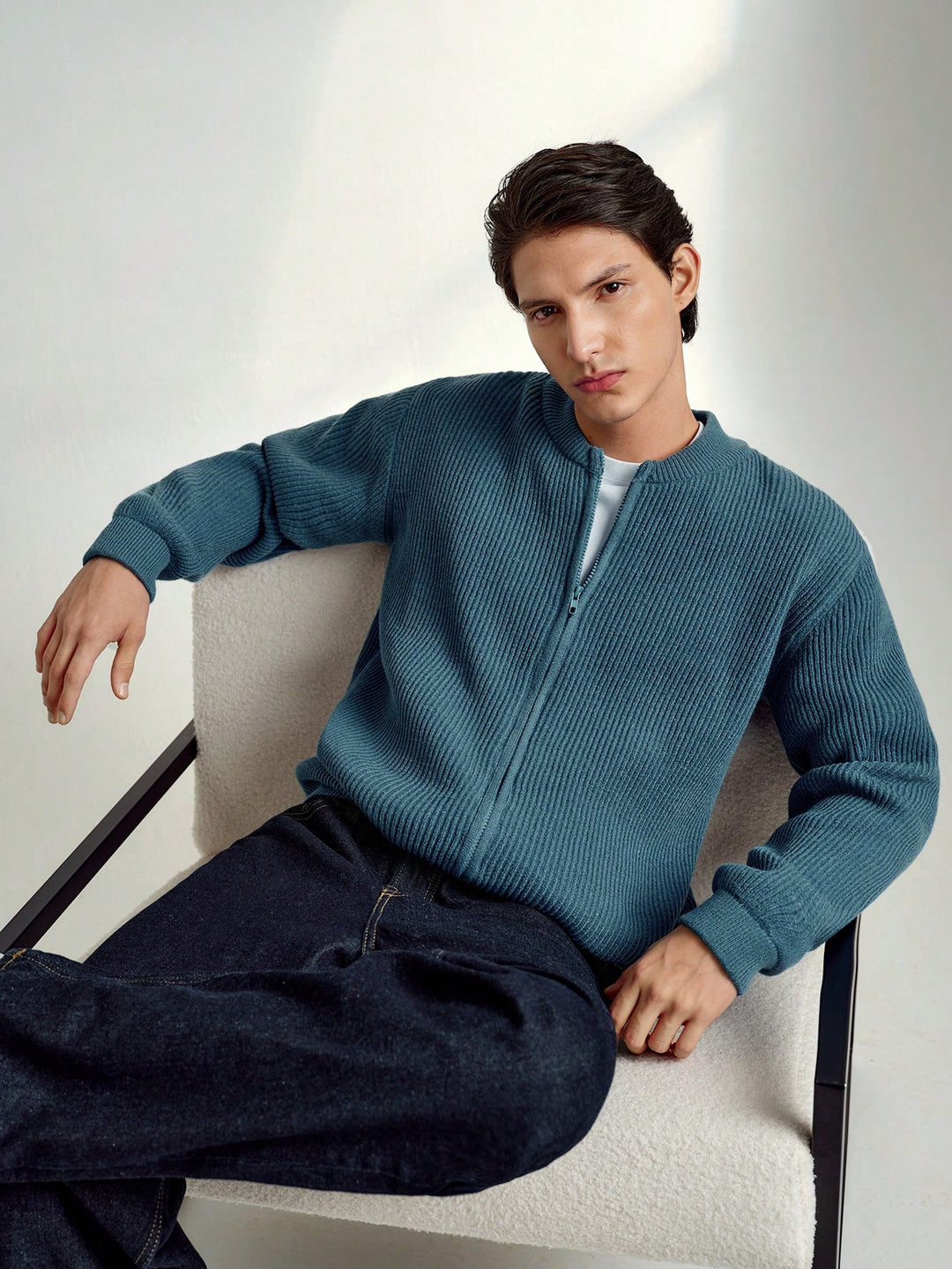 Cardigan SHEIN, albastru