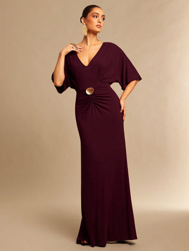 Rochie maxi SHEIN, vișiniu