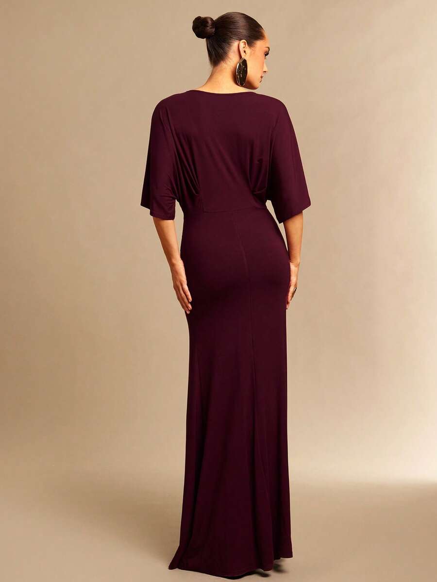 Rochie maxi SHEIN, vișiniu