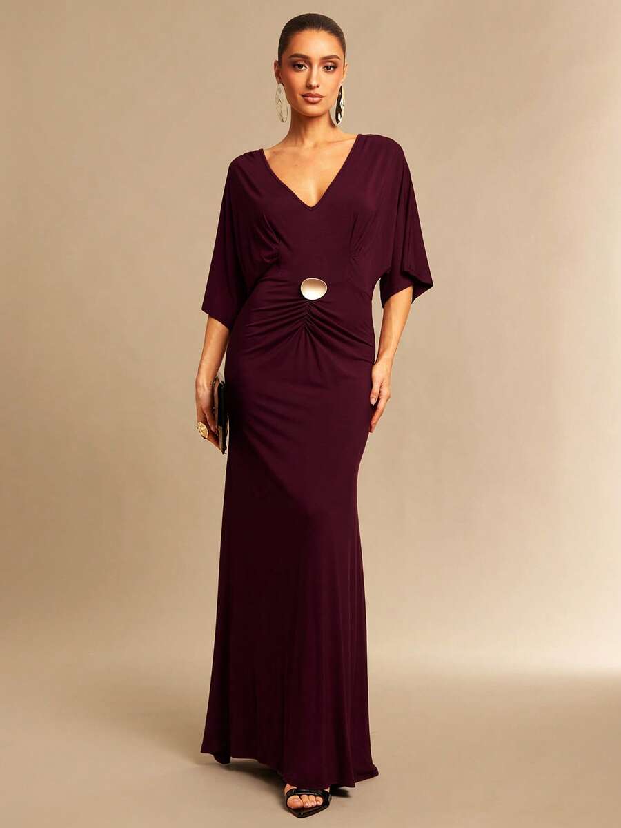 Rochie maxi SHEIN, vișiniu
