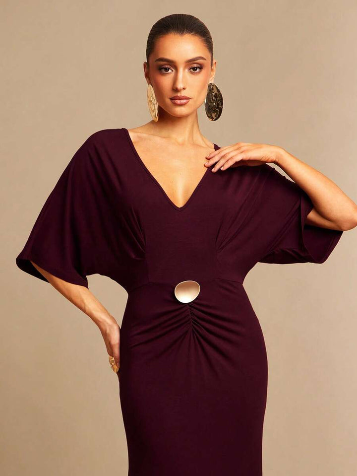 Rochie maxi SHEIN, vișiniu