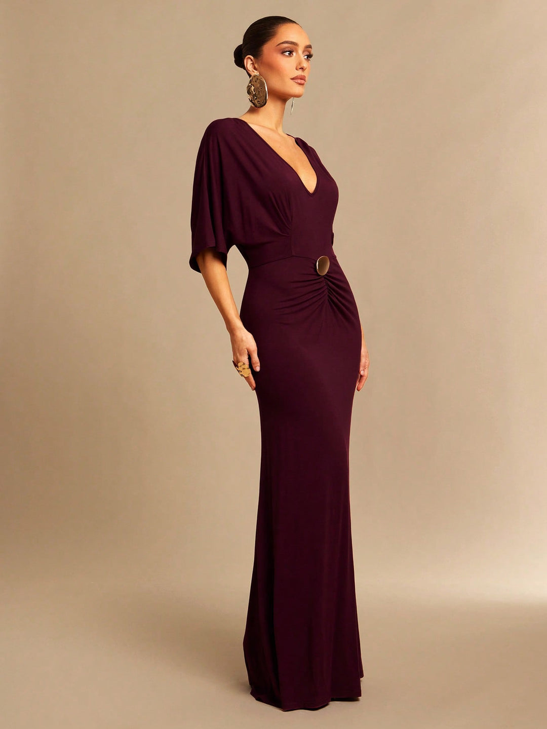Rochie maxi SHEIN, vișiniu