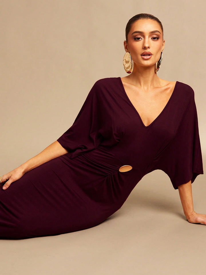 Rochie maxi SHEIN, vișiniu