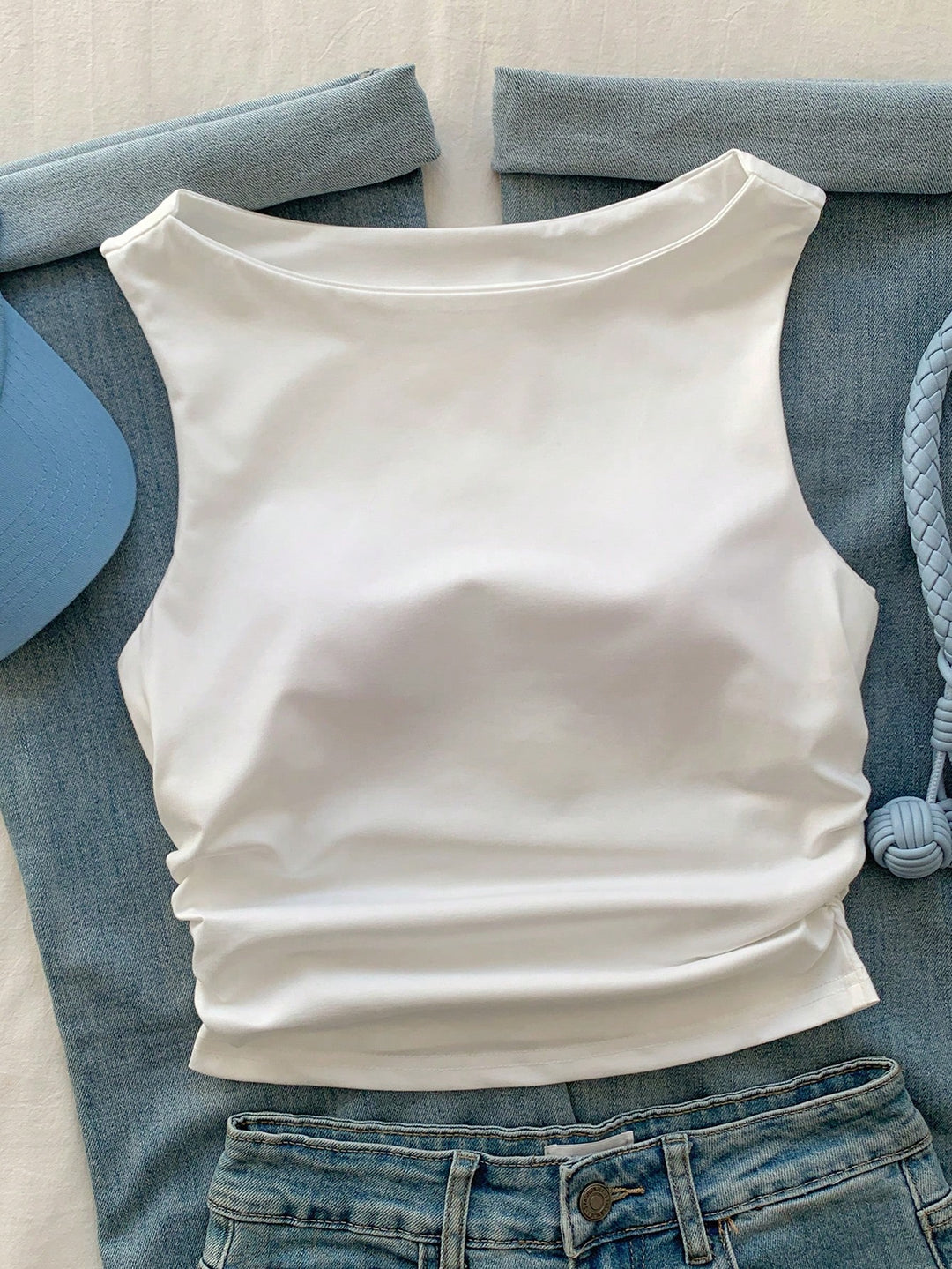 Top SHEIN, alb