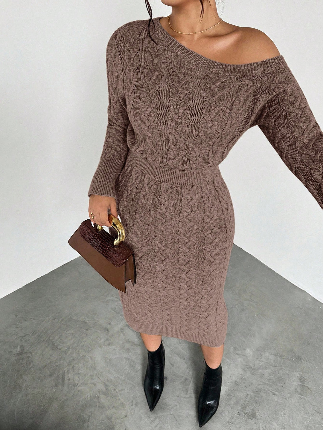 Rochie SHEIN, maro