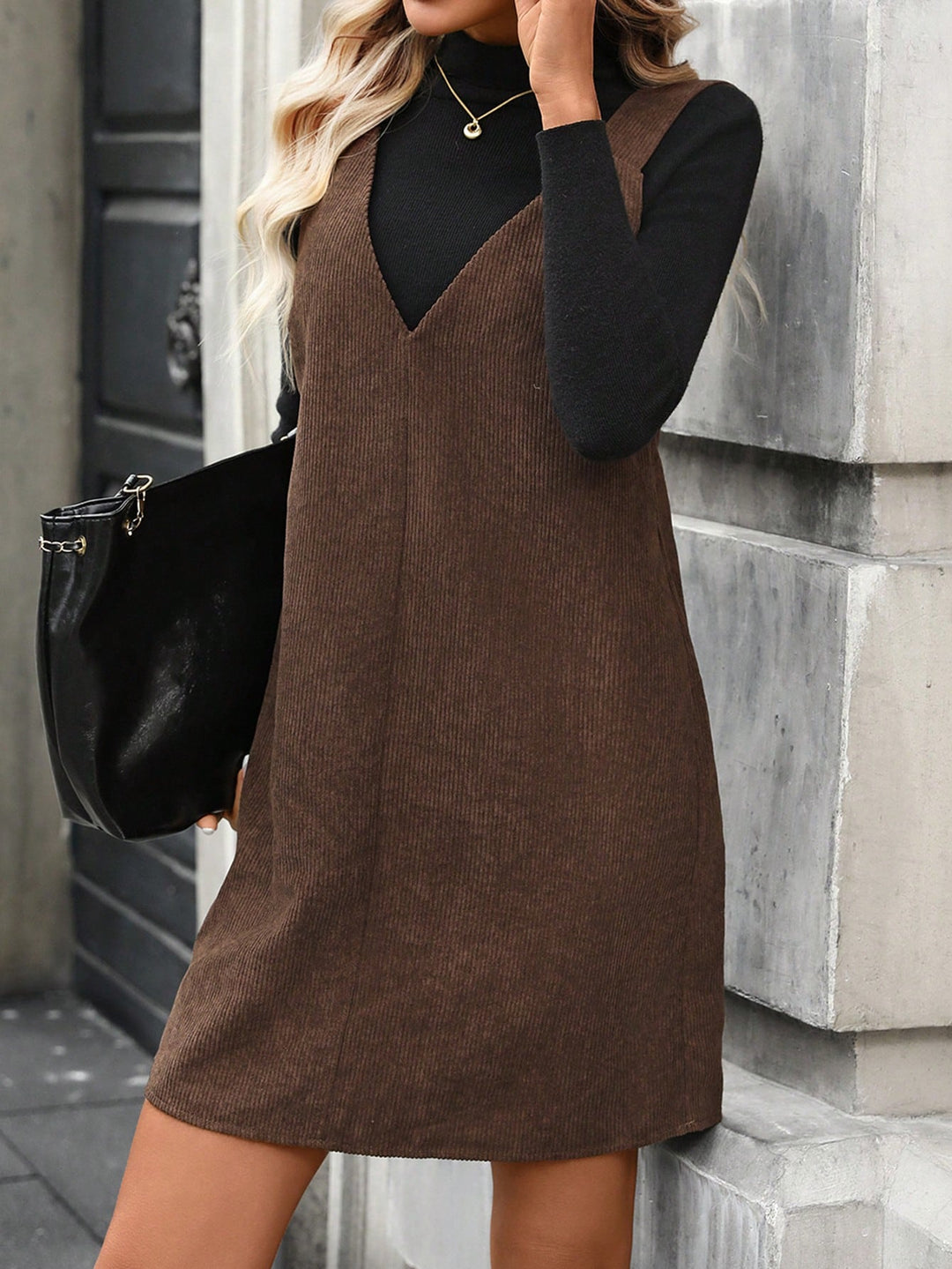 Rochie mini SHEIN, maro