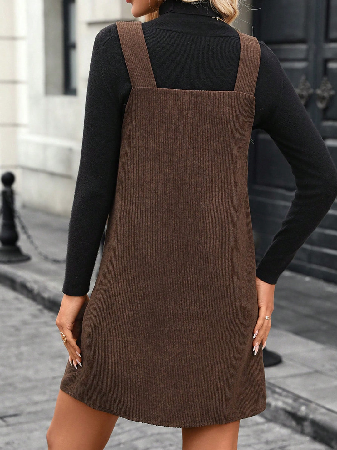 Rochie mini SHEIN, maro