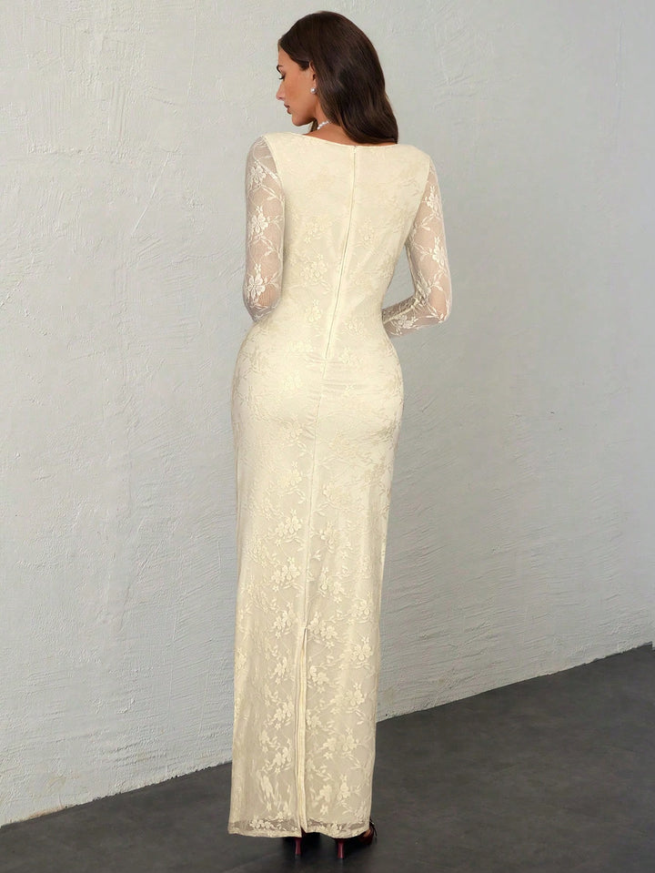 SHEIN maxi ruha, bézs