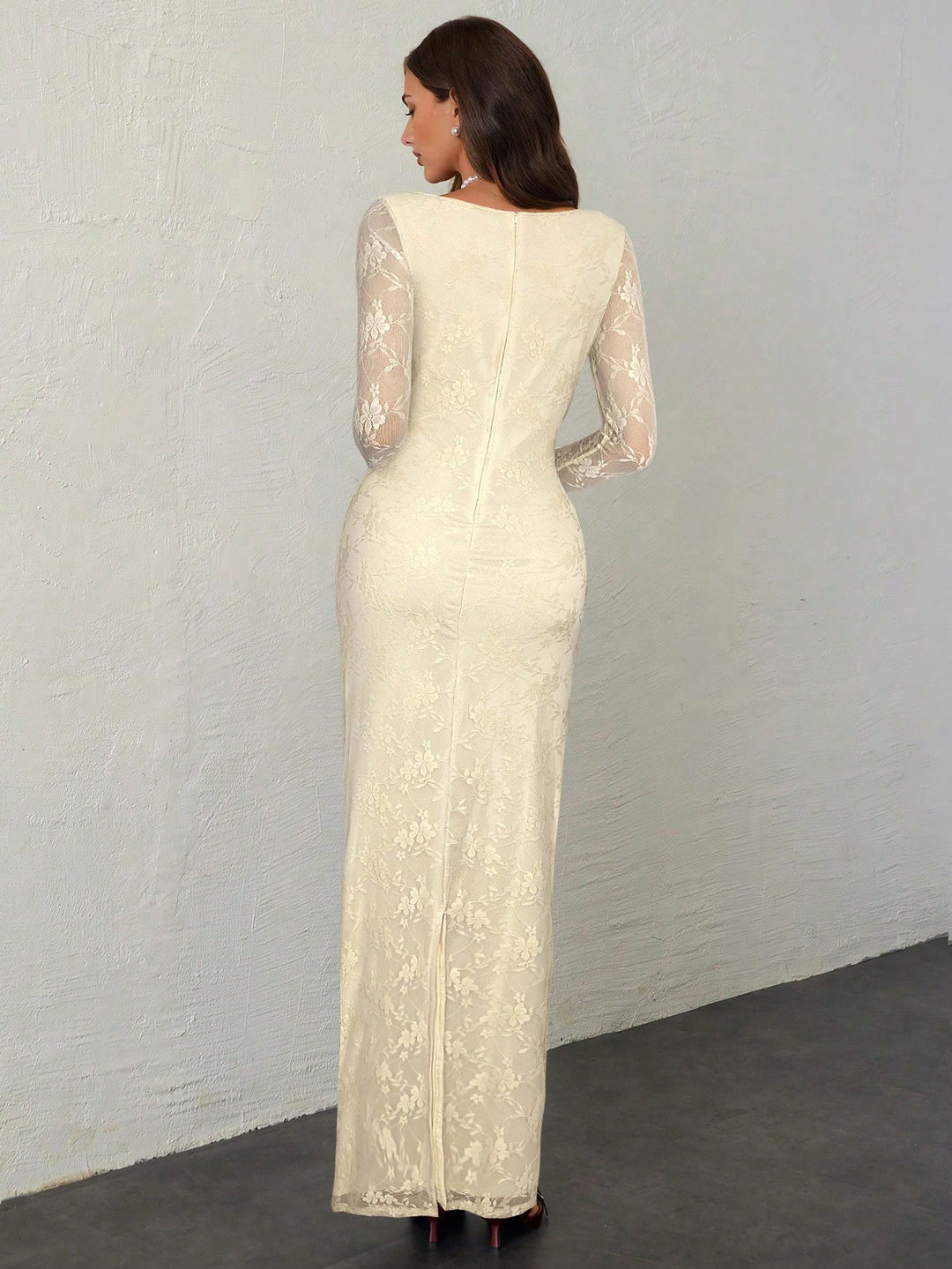 Rochie maxi SHEIN, bej