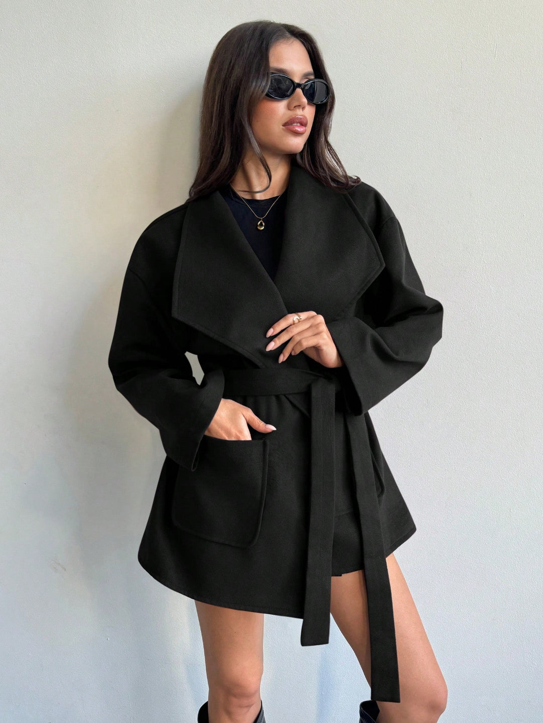 Palton SHEIN, negru