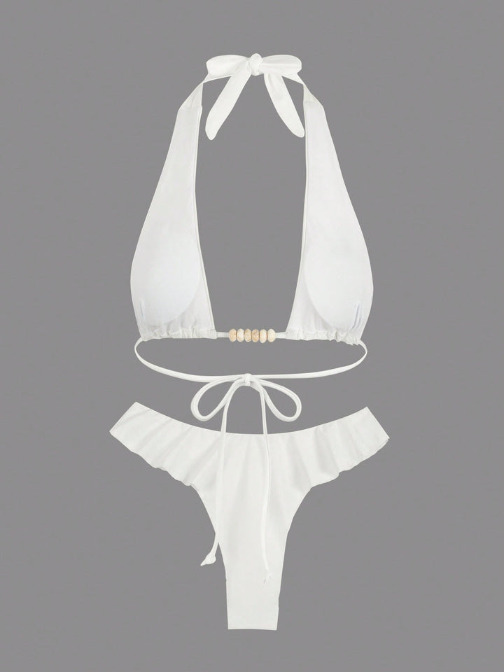 Set bikini SHEIN, alb