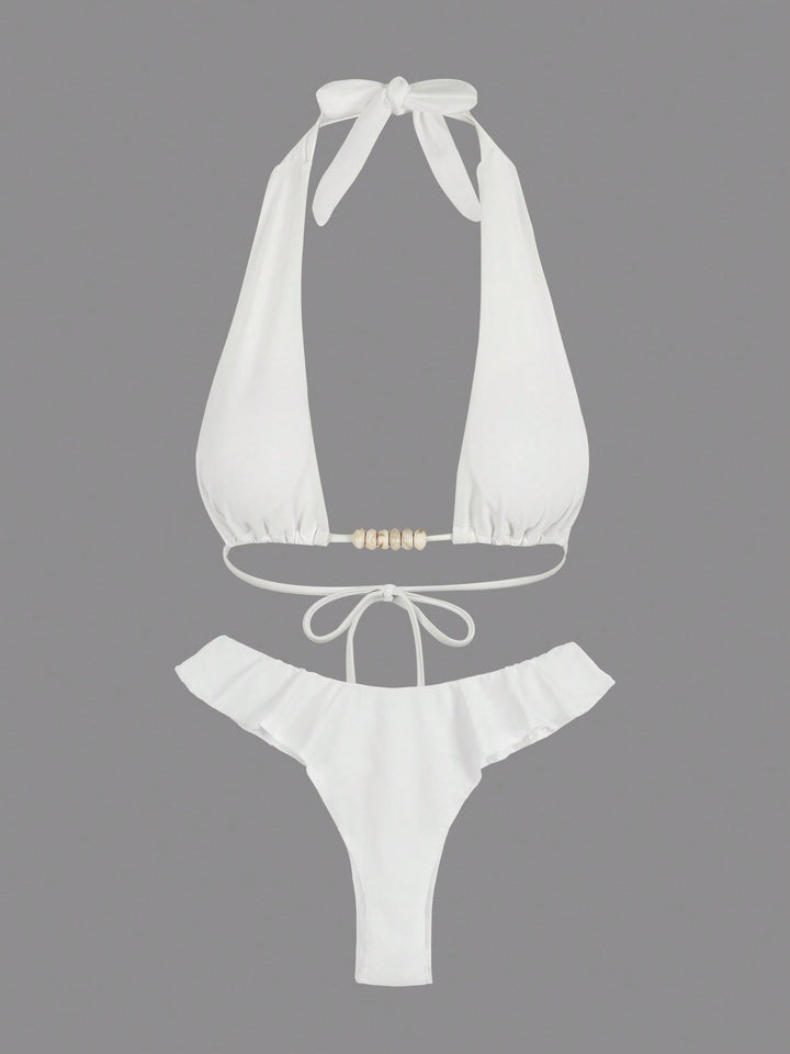 Set bikini SHEIN, alb