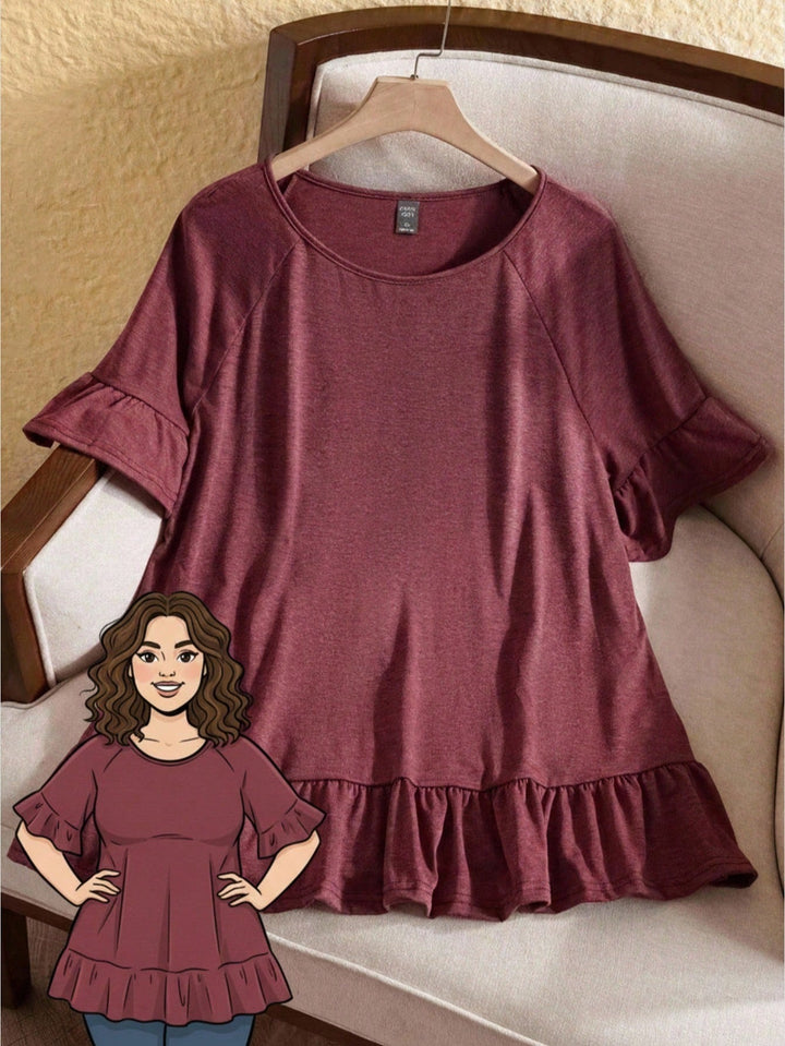 Tricou SHEIN, vișiniu
