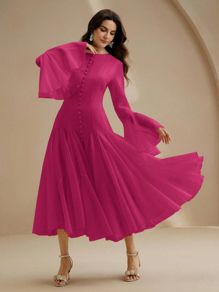 Rochie midi SHEIN, roz