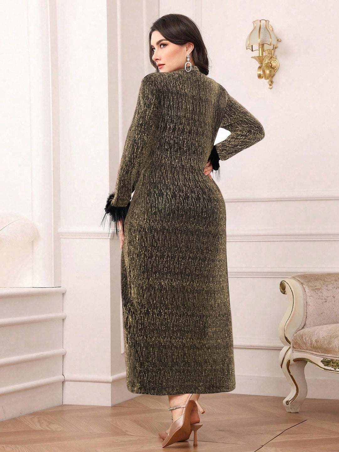 Rochie SHEIN, auriu