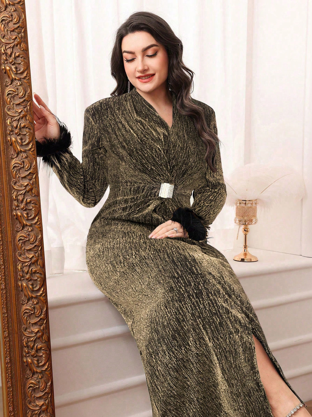 Rochie SHEIN, auriu