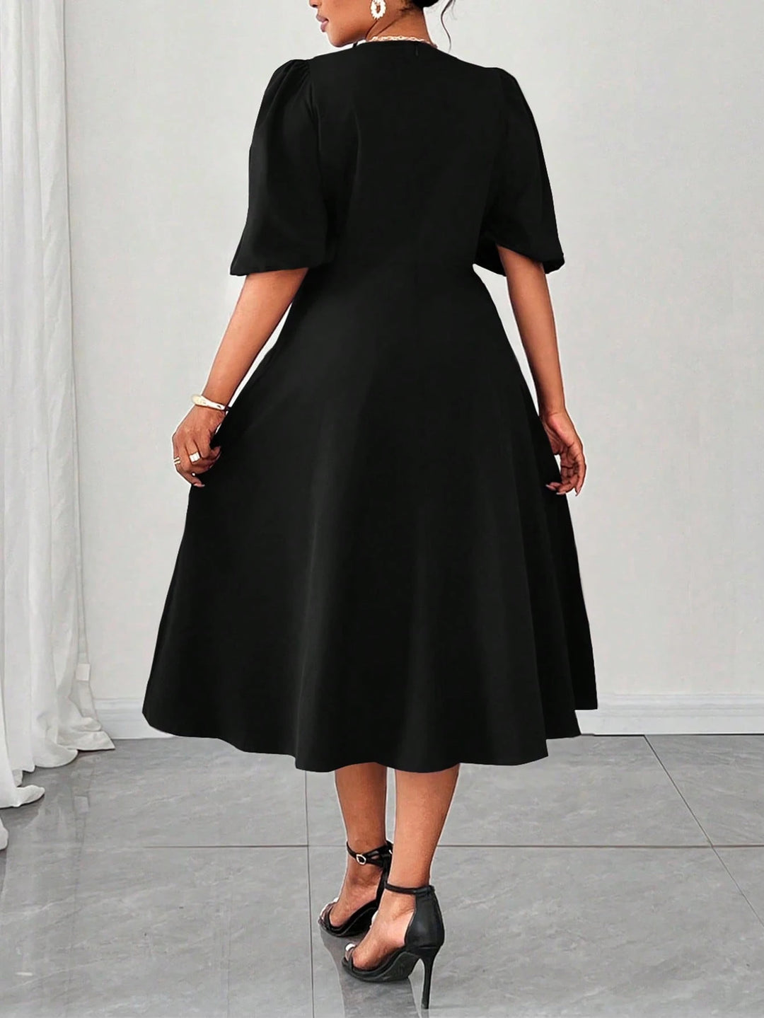 Rochie midi SHEIN, negru