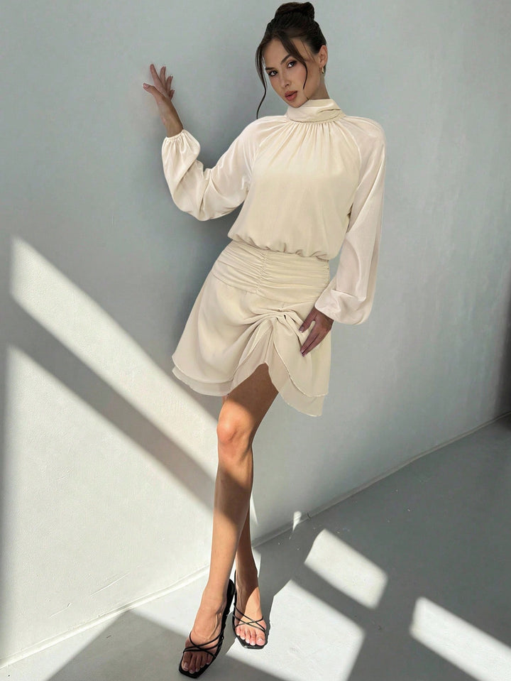Rochie mini SHEIN, bej