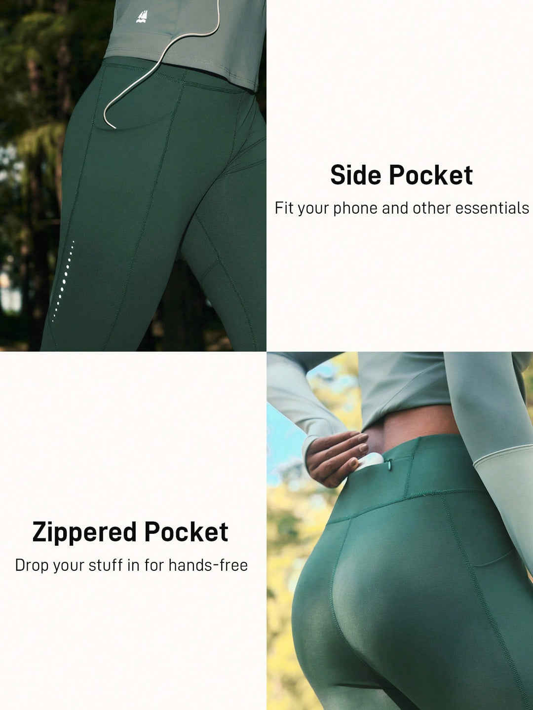 SHEIN leggings, zöld