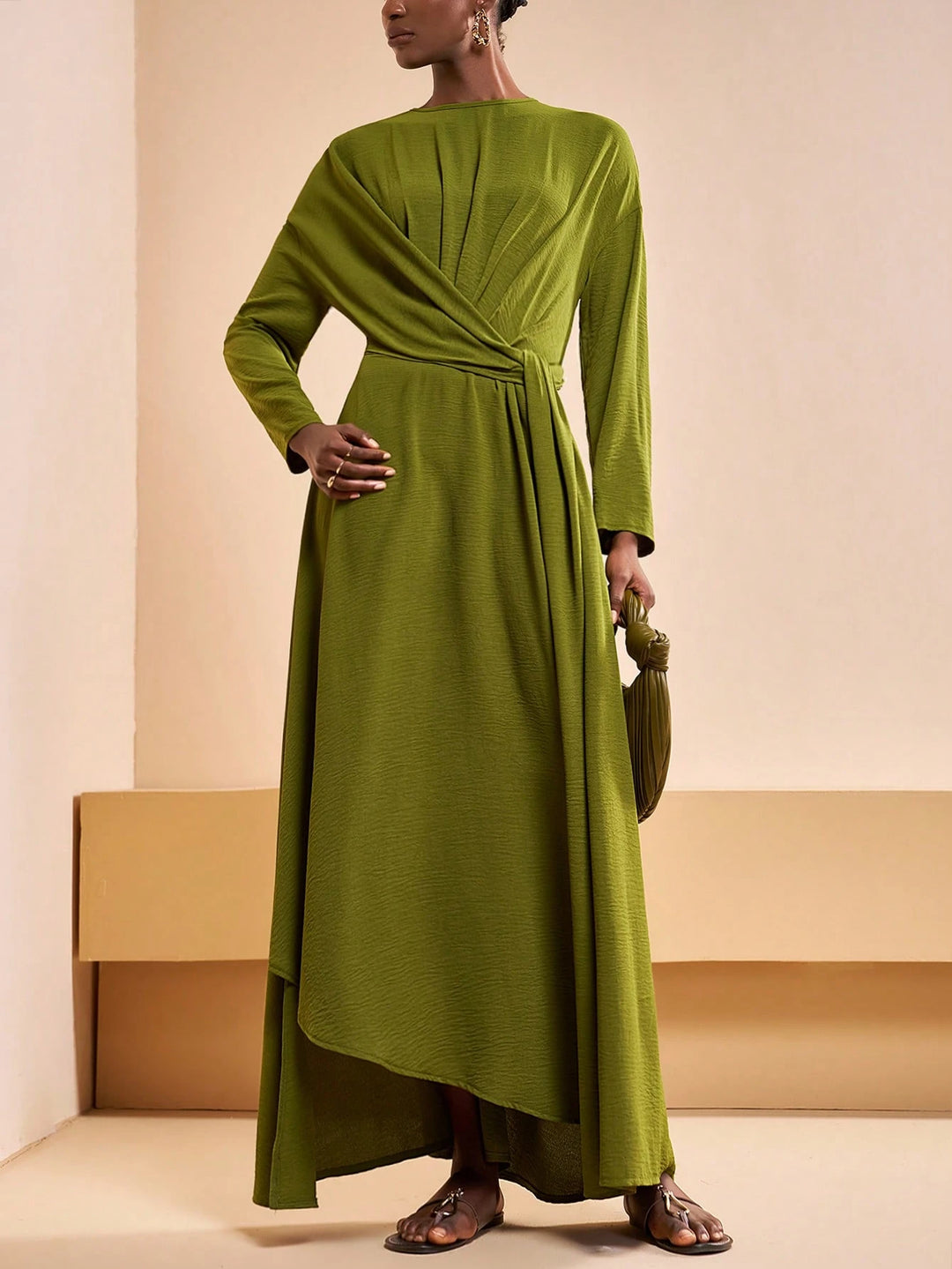 Rochie maxi SHEIN, verde