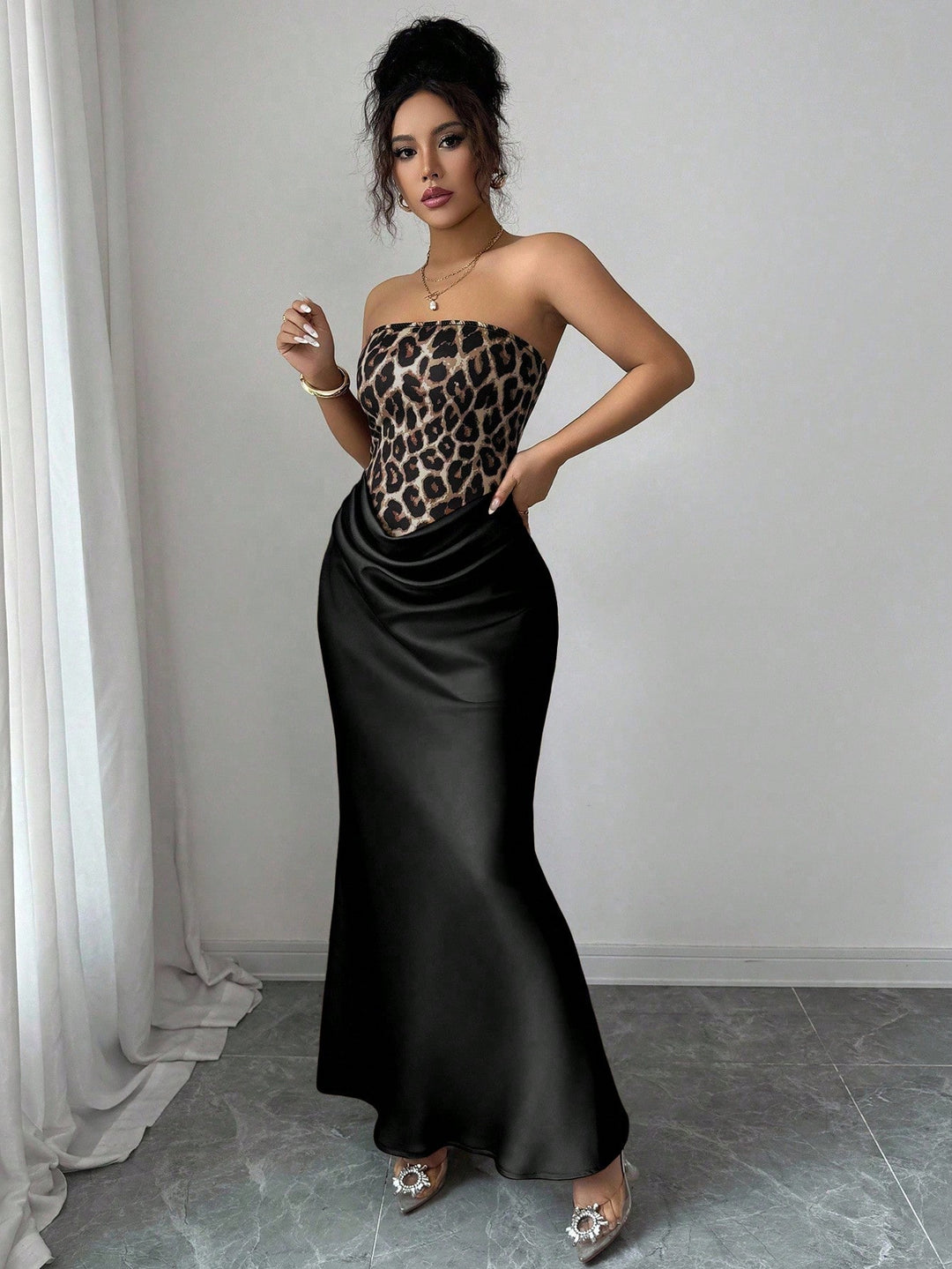 Rochie midi SHEIN, negru