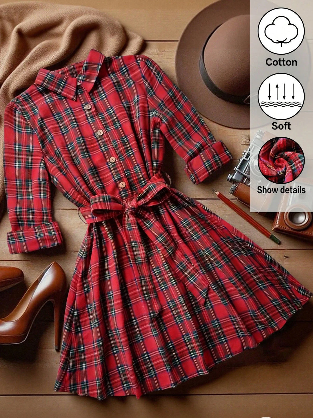 Shein Curve+ miniruha, többszínű