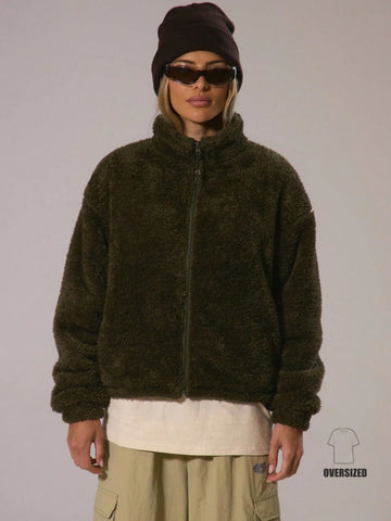 Jachetă SHEIN, verde