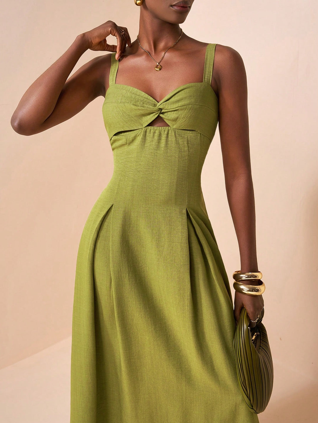Rochie maxi SHEIN, verde