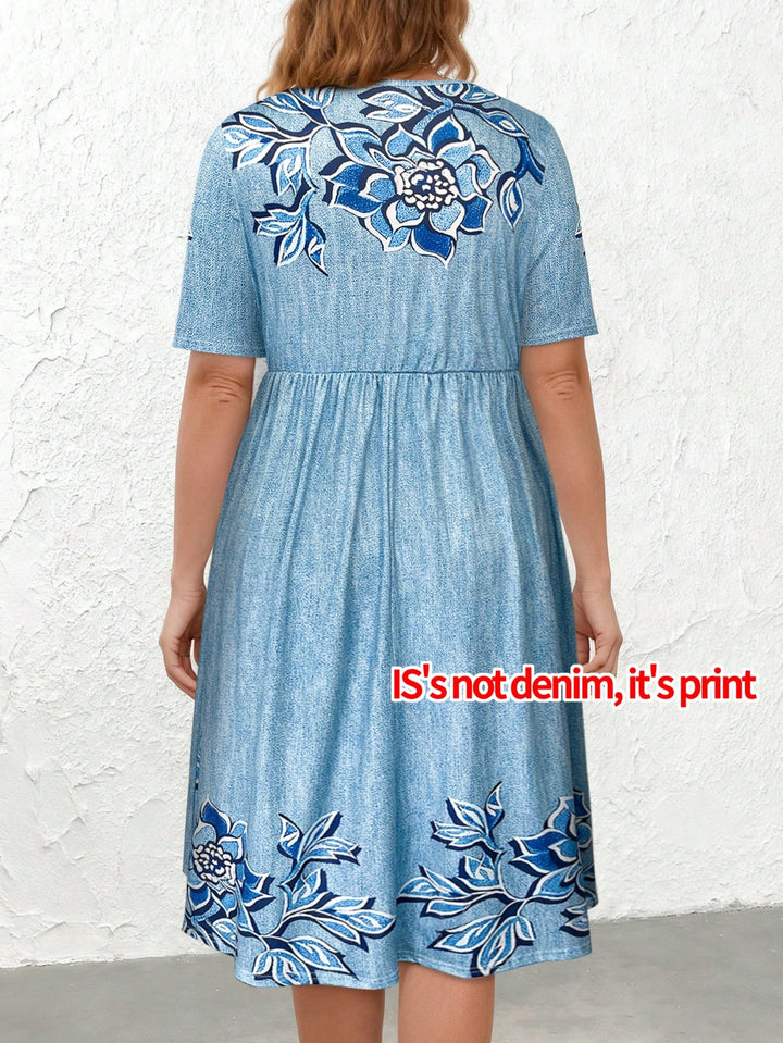 Rochie midi SHEIN, albastru