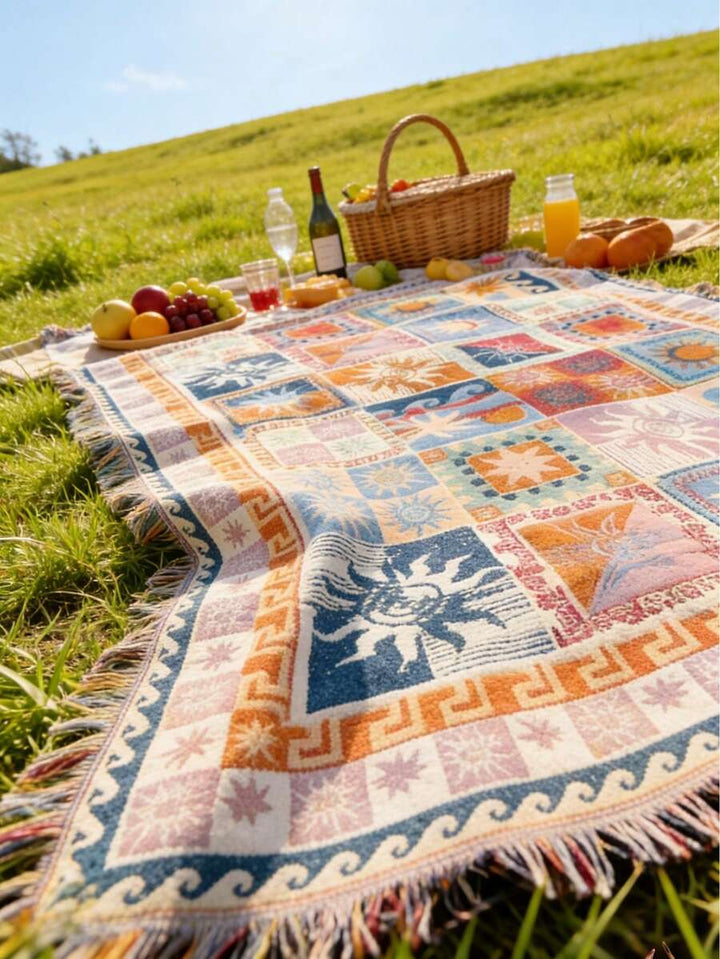 Covor pentru picnic SHEIN, mix culori