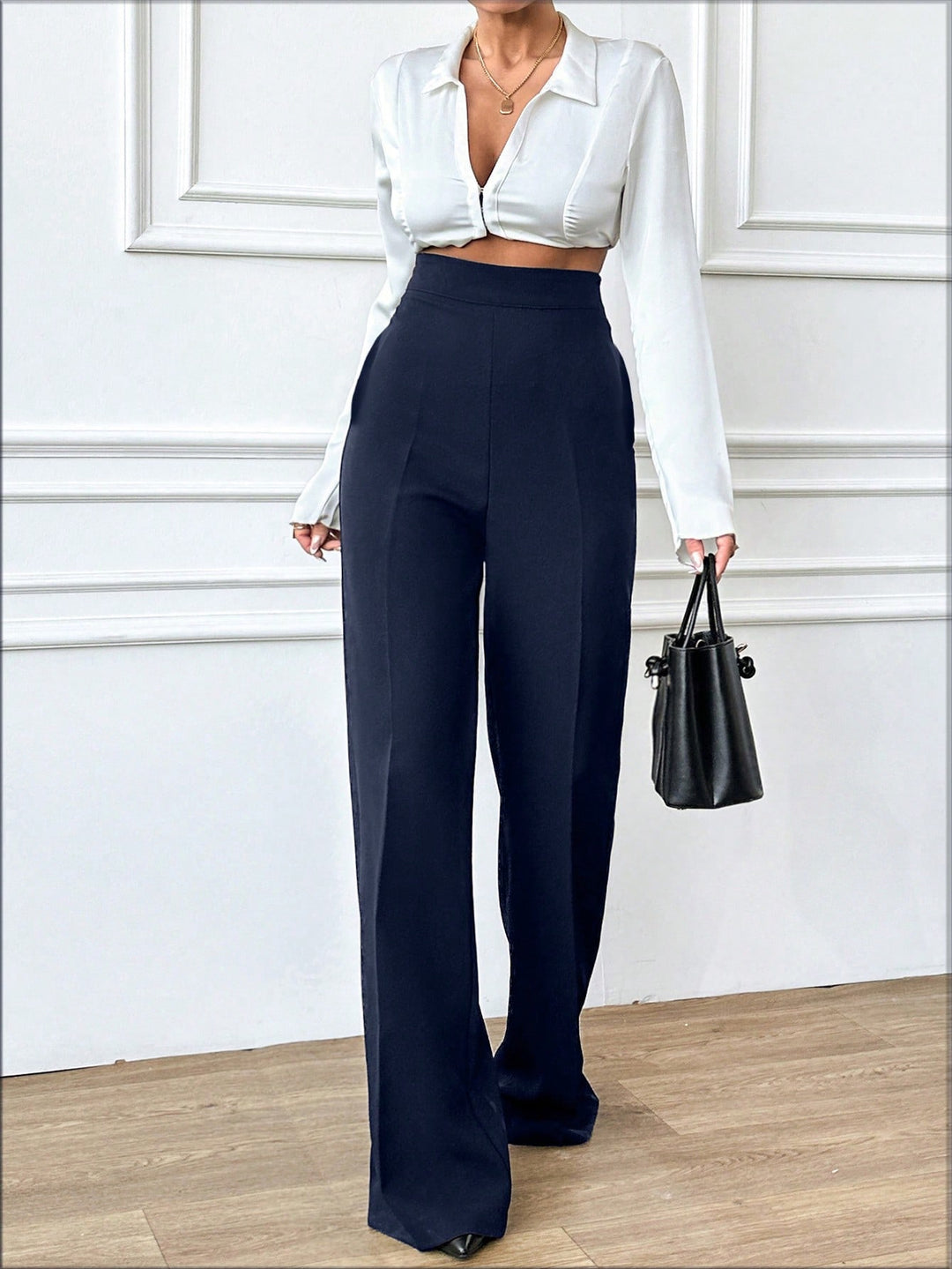 Pantaloni SHEIN, albastru