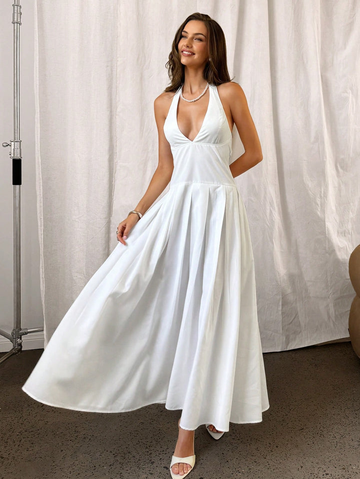 Rochie maxi SHEIN, alb