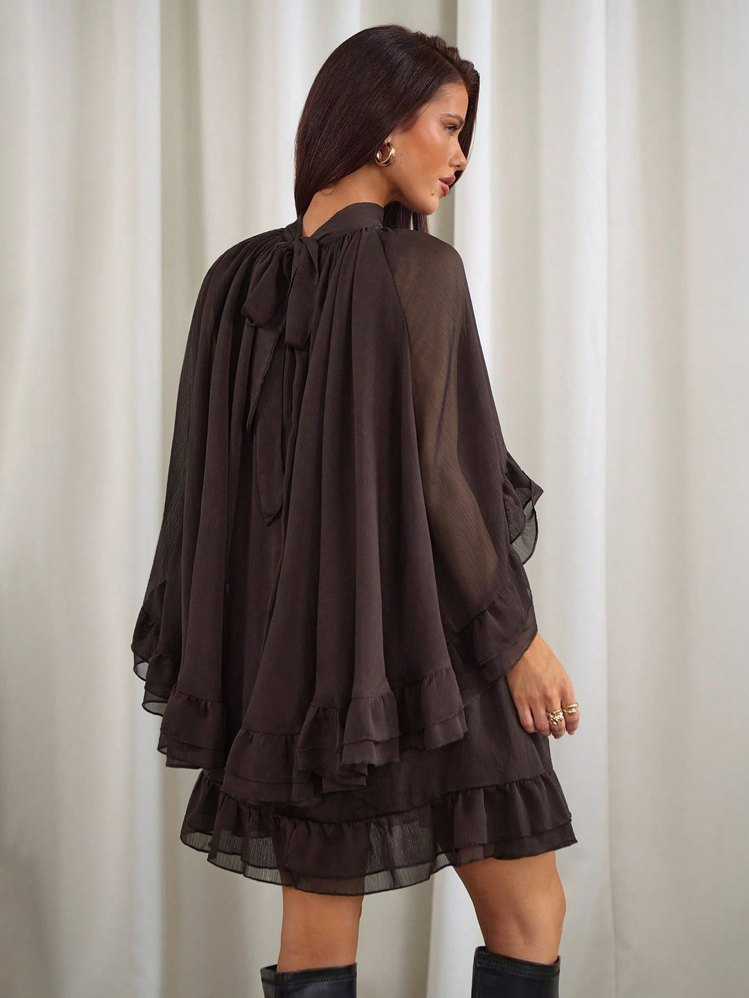 Rochie mini SHEIN, maro