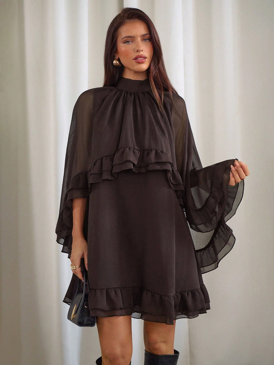 Rochie mini SHEIN, maro