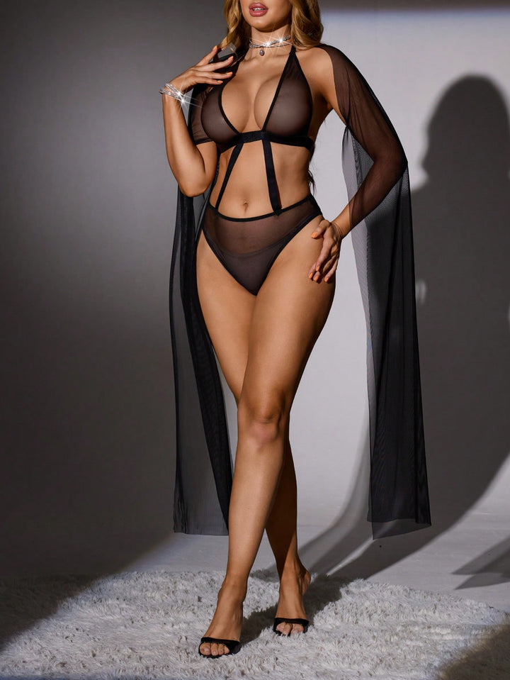 Set de lenjerie SHEIN, negru
