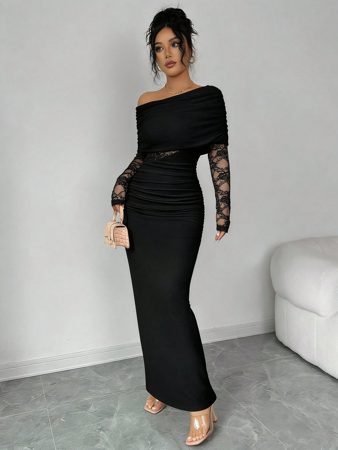 Rochie maxi SHEIN, negru