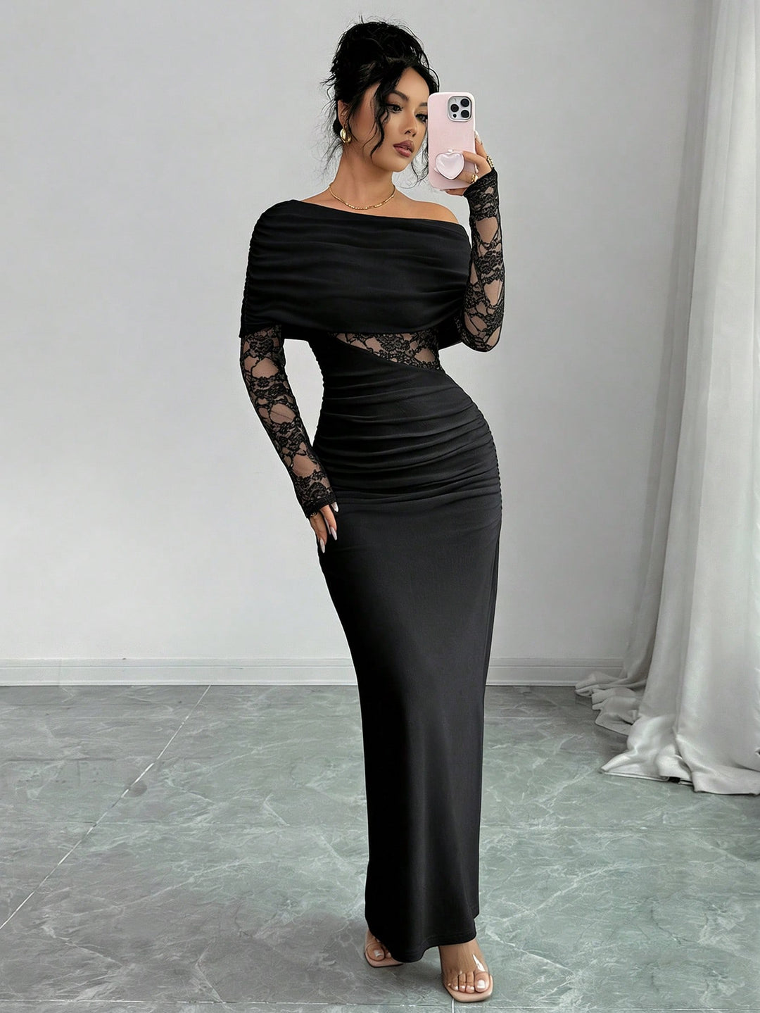 Rochie maxi SHEIN, negru