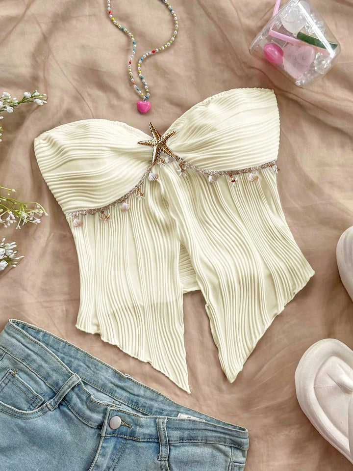 Top SHEIN, crem