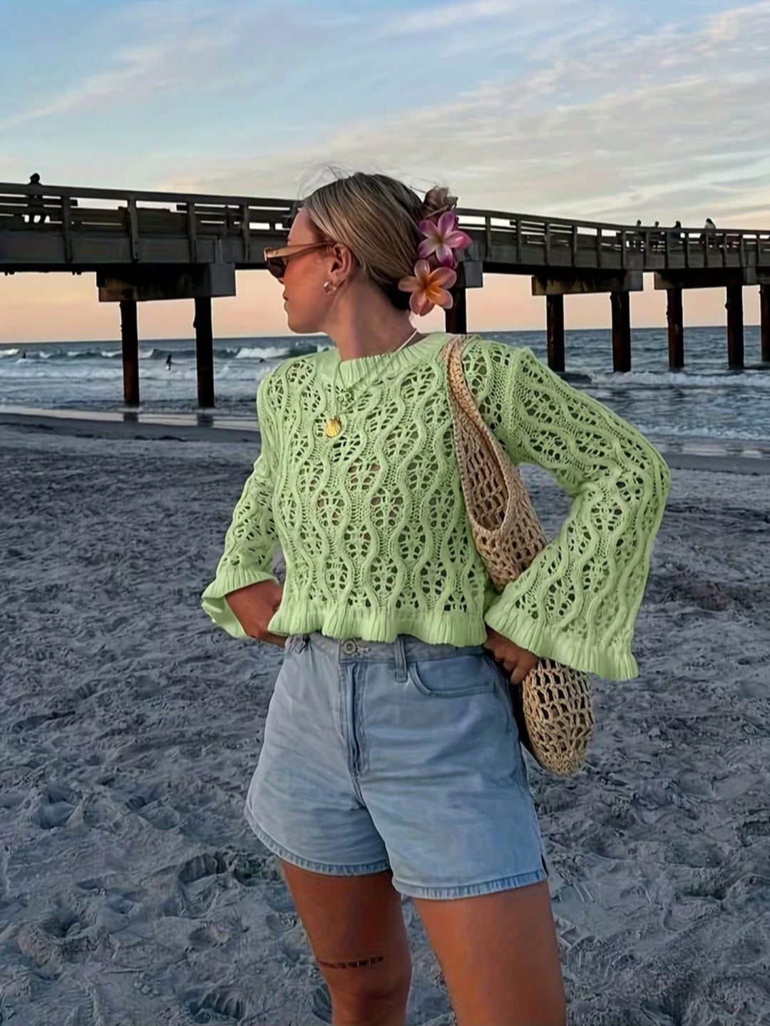 Pulover SHEIN, verde