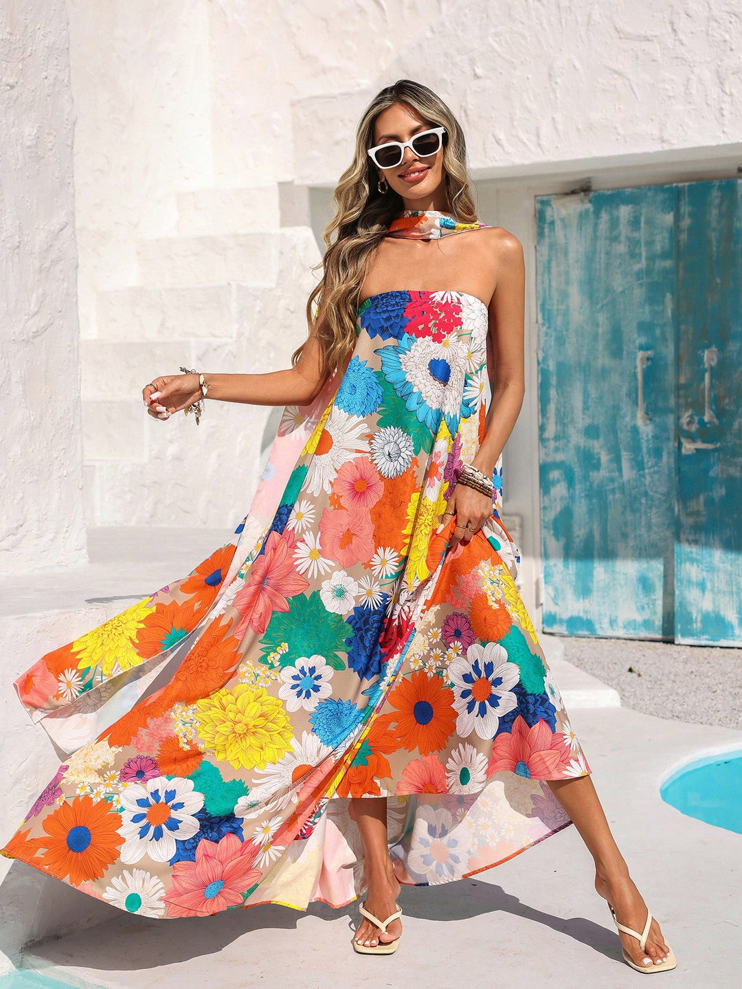 Rochie maxi SHEIN, galben