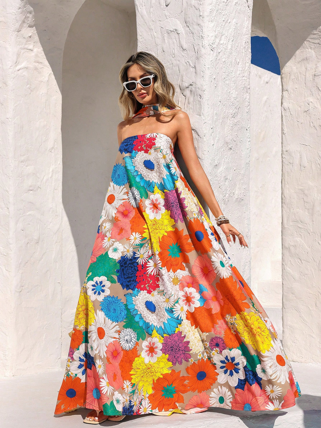 Rochie maxi SHEIN, galben