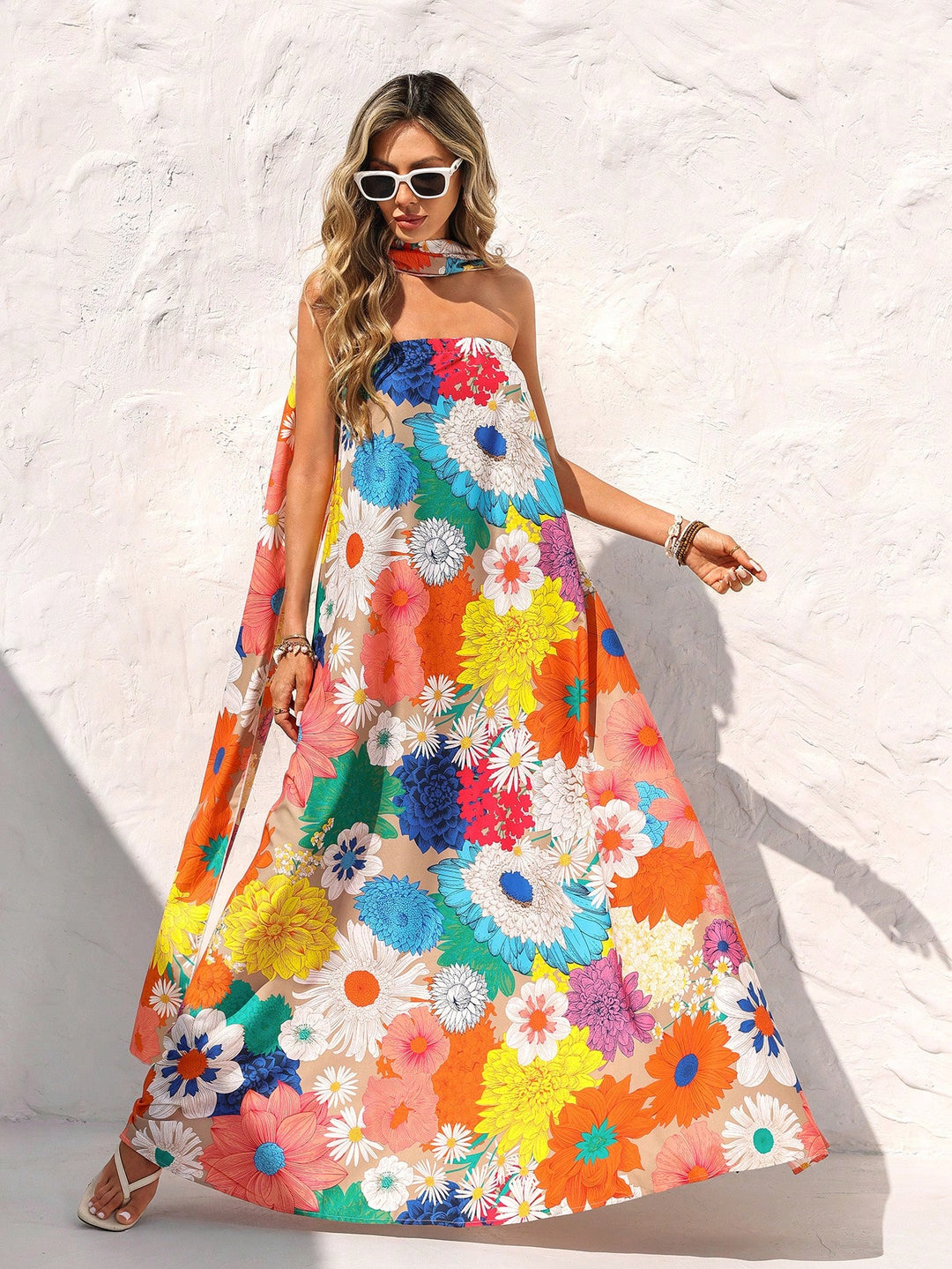 Rochie maxi SHEIN, galben