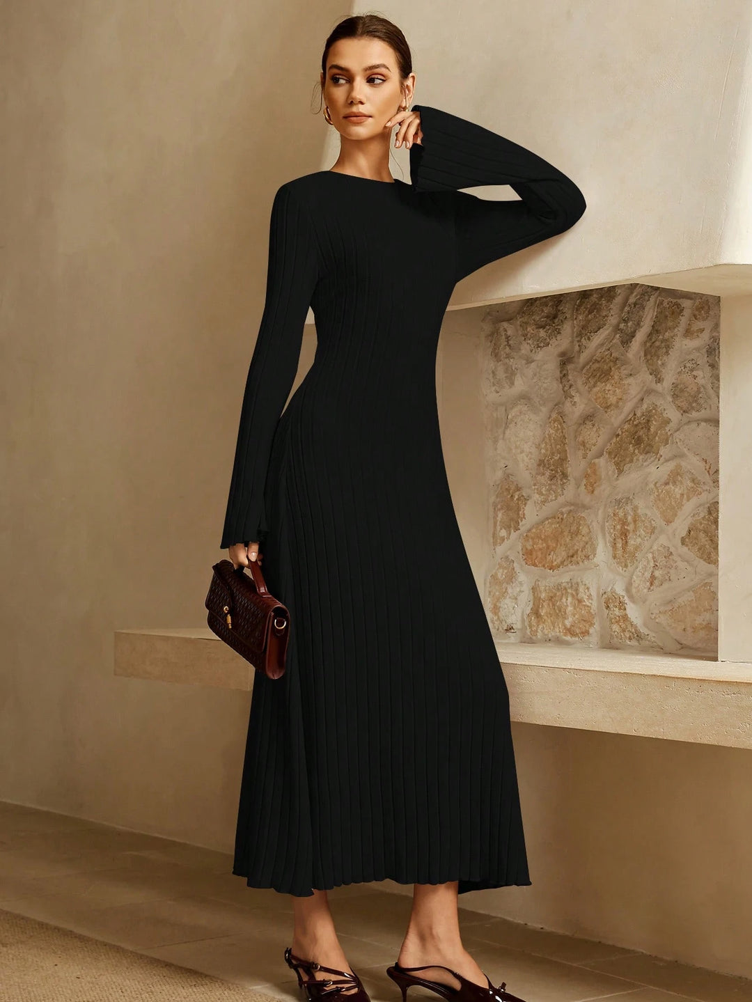 Rochie maxi SHEIN, negru