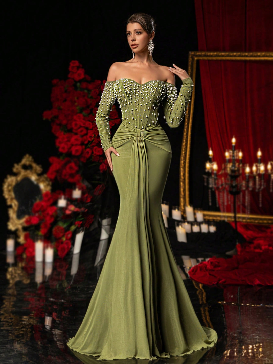 Rochie SHEIN, verde