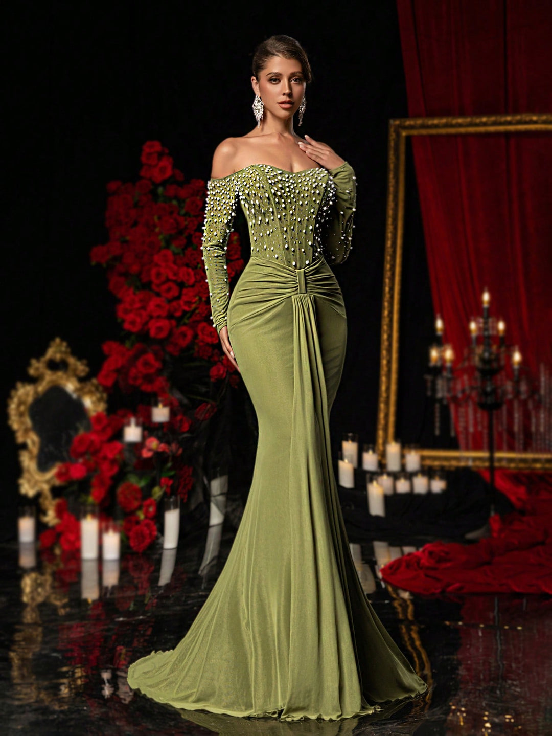 Rochie SHEIN, verde