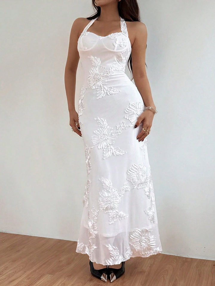 Rochie maxi SHEIN, alb