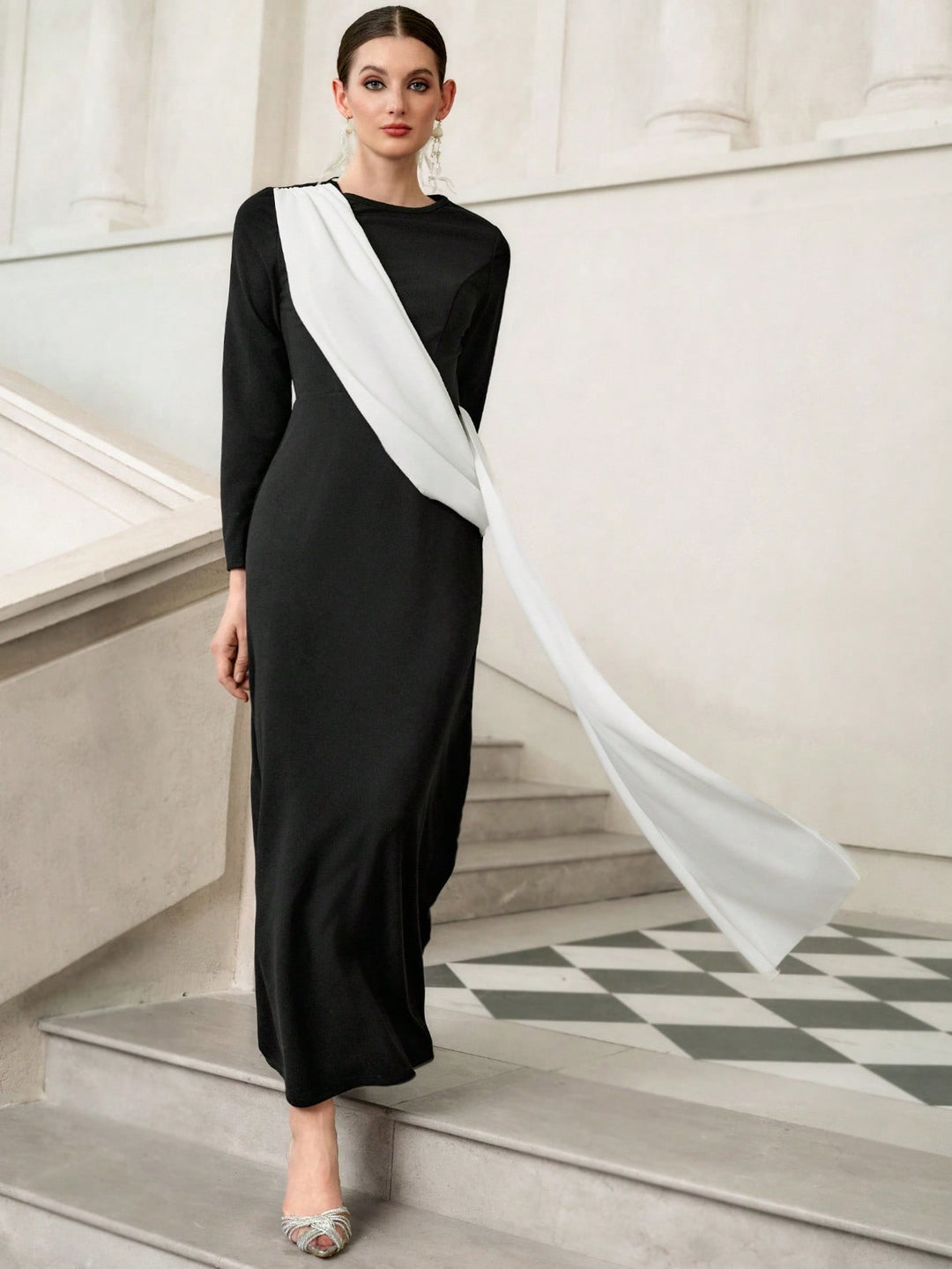 Rochie maxi SHEIN, negru