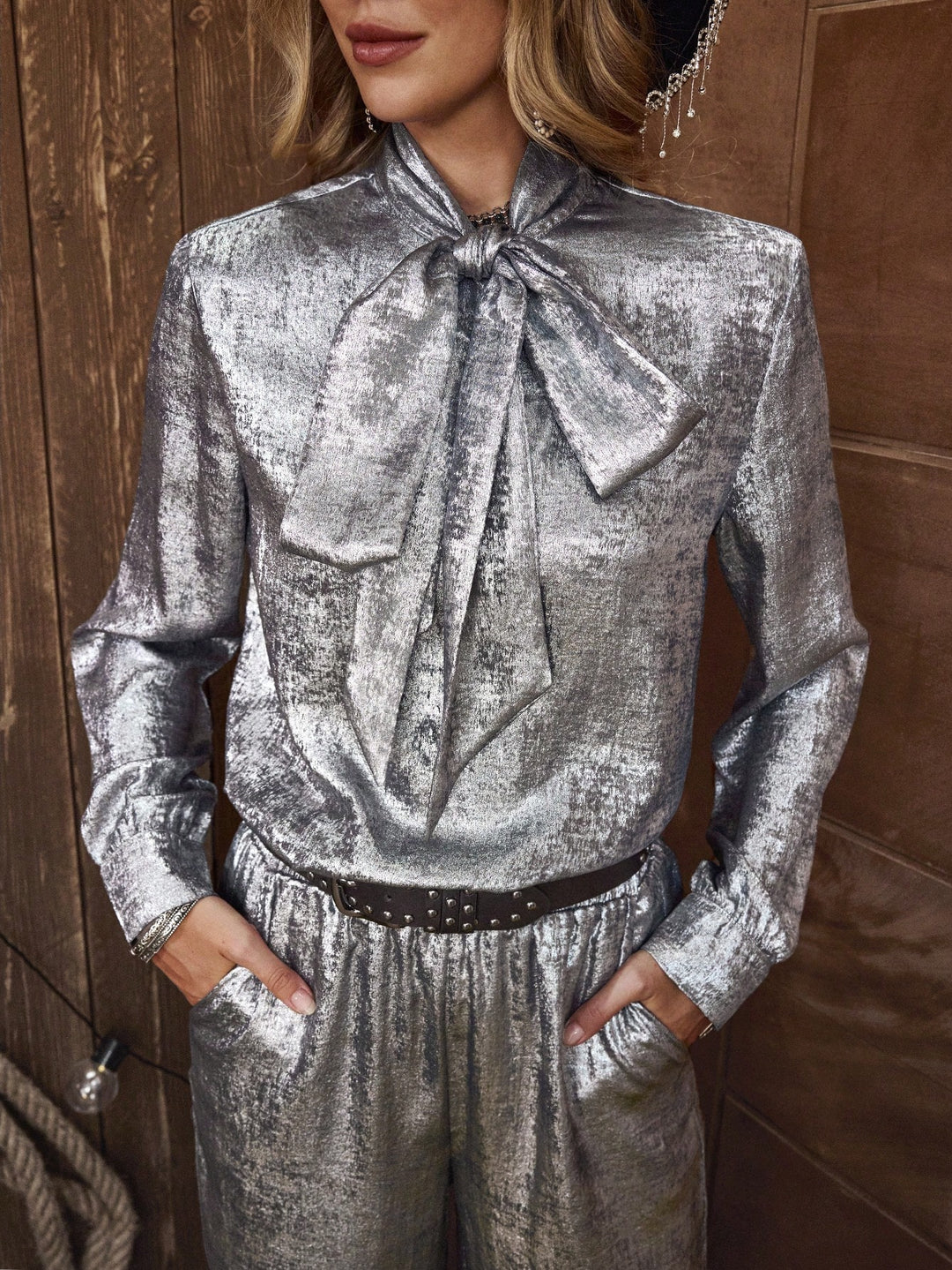 SHEIN ezüst tréningruha